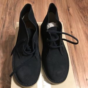 navy desert boots womens